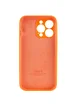Чехол Silicone Case Full Camera Protective (AA) для Apple iPhone 14 Pro Max (6.7") Оранжевый / Kumquat