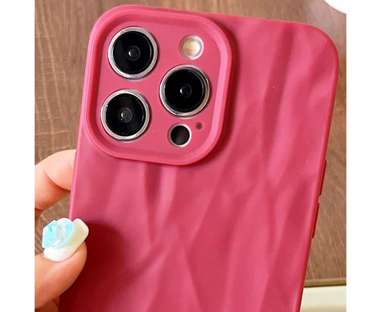 Чехол TPU Texture для Apple iPhone 14 Pro Max (6.7") Red