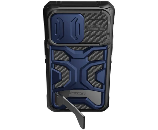 TPU+PC чохол Nillkin CamShield Adventurer Pro (шторка на камеру) для Apple iPhone 14 Pro Max (6.7") Interstellar Blue