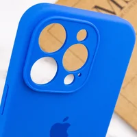 Чехол Silicone Case Full Camera Protective (AA) для Apple iPhone 14 Pro Max (6.7") Синий / Capri Blue / PVH