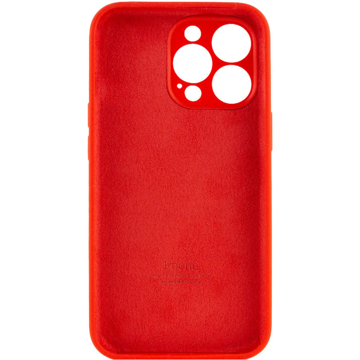 Чехол Silicone Case Full Camera Protective (AA) для Apple iPhone 14 Pro Max (6.7") Красный / Red / PVH