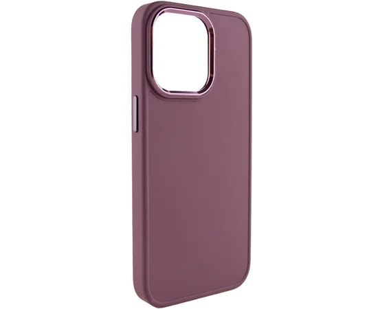 TPU чехол Bonbon Metal Style для Apple iPhone 14 Pro Max (6.7") Бордовый / Plum
