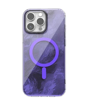 Чехол TPU Shiny Mountain (MagFit) для Apple iPhone 14 Pro Max (6.7") Purple
