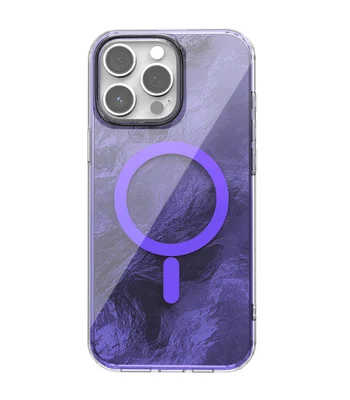Чохол TPU Shiny Mountain (MagFit) для Apple iPhone 14 Pro Max (6.7") Purple