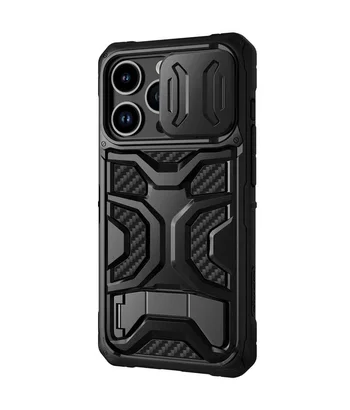 TPU+PC чохол Nillkin CamShield Adventurer Pro (шторка на камеру) для Apple iPhone 14 Pro Max (6.7") Armor Black