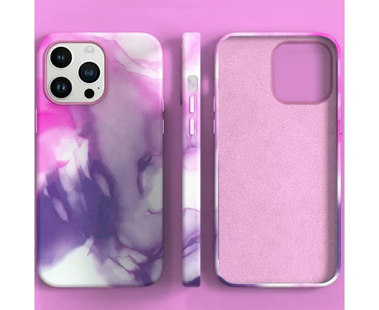 Кожаный чехол Figura Series Case with MagSafe для Apple iPhone 14 Pro Max (6.7") Purple