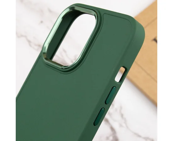 TPU чехол Bonbon Metal Style для Apple iPhone 14 Pro Max (6.7") Зеленый / Army green