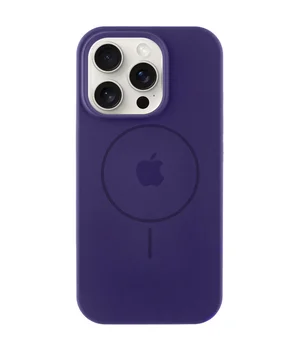 Чехол Silicone Case Full Protective (AA) with MagSafe для Apple iPhone 14 Pro Max (6.7") Фиолетовый / Elderberry