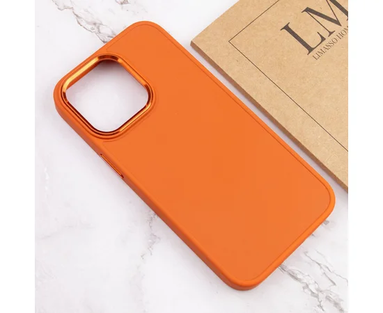 TPU чехол Bonbon Metal Style для Apple iPhone 14 Pro Max (6.7") Оранжевый / Papaya