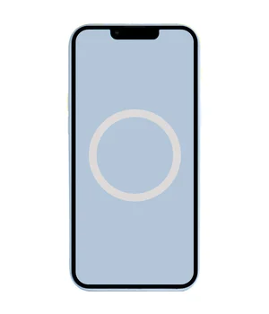 Чехол Silicone case (AAA) full with Magsafe and Animation для Apple iPhone 14 Pro Max (6.7") Голубой / Sky