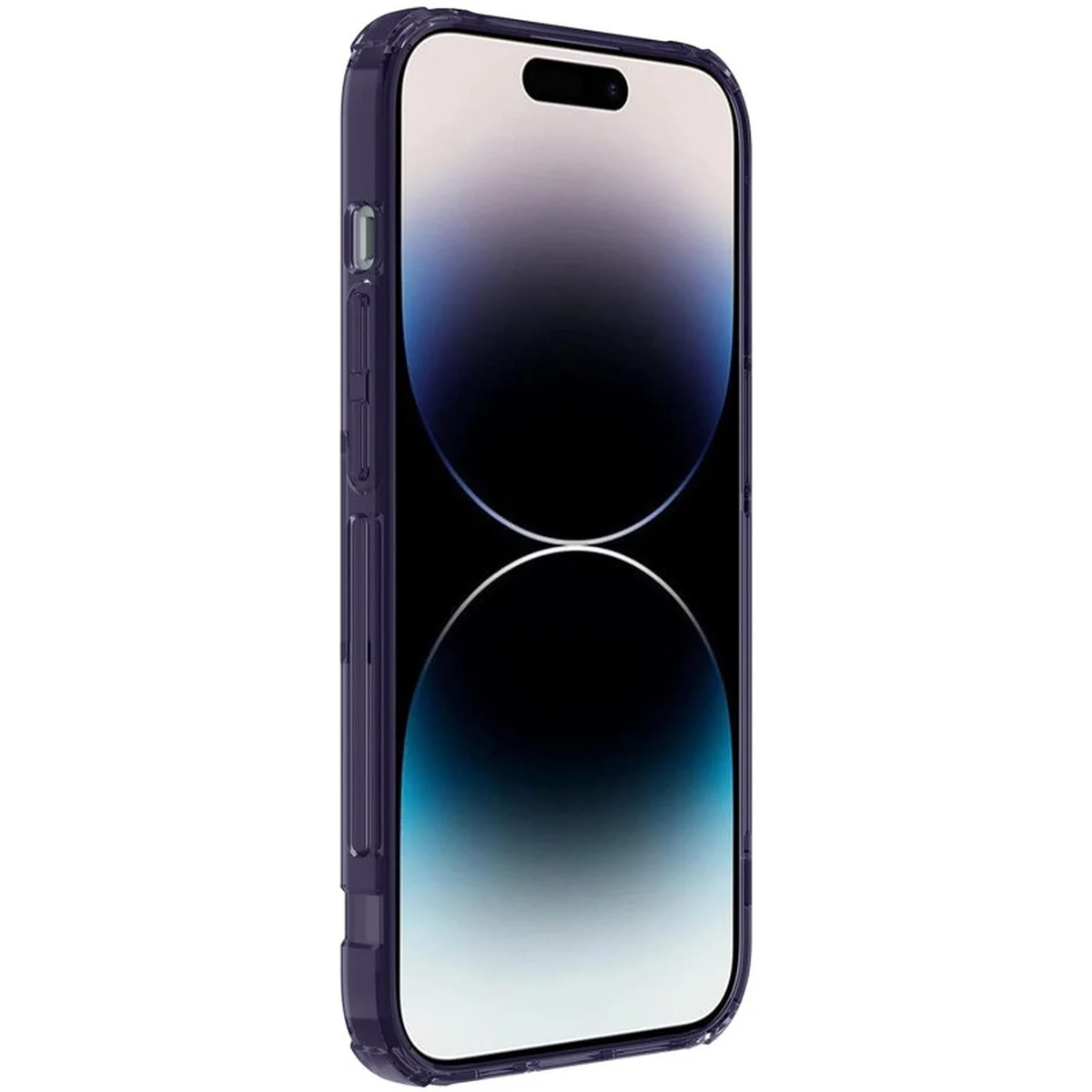 TPU чехол Nillkin Nature Pro Series для Apple iPhone 14 Pro Max (6.7") Темно-фиолетовый (прозрачный)