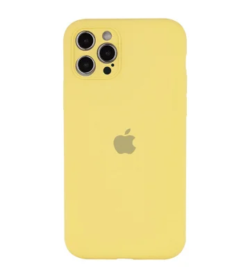 Чохол Silicone Case Full Camera Protective (AA) Apple iPhone 14 Pro Max (6.7") Жовтий / Mellow Yellow