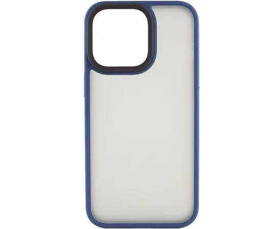 TPU+PC чехол Metal Buttons для Apple iPhone 14 Pro Max (6.7") Синий