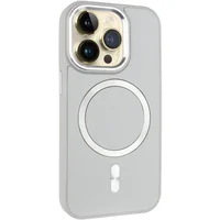 Кожаный чехол SnapCase with MagSafe для Apple iPhone 14 Pro Max (6.7") Grey