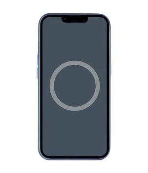 Чехол Silicone case (AAA) full with Magsafe and Animation для Apple iPhone 14 Pro Max (6.7") Синий / Storm Blue