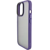 TPU+PC чехол Metal Buttons для Apple iPhone 14 Pro Max (6.7") Темно-фиолетовый