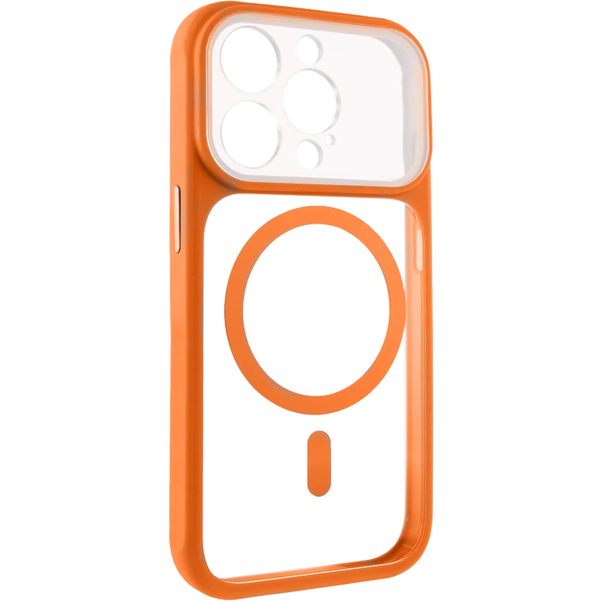 Чехол TPU+PC GETMAN Moon Clear with MagSafe для Apple iPhone 14 Pro Max (6.7") Orange