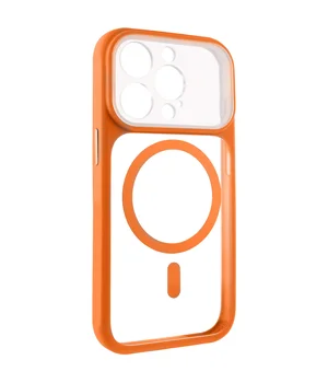 Чохол TPU+PC GETMAN Moon Clear with MagSafe для Apple iPhone 14 Pro Max (6.7") Orange