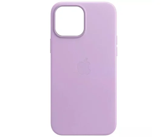 Шкіряний чохол Leather Case (AA Plus) та MagSafe для Apple iPhone 14 Pro Max (6.7") Elegant purple