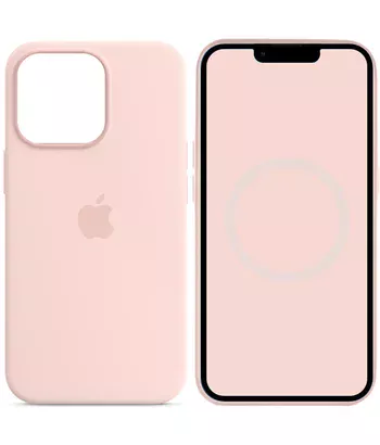 Чохол Silicone case (AAA) full with Magsafe and Animation для Apple iPhone 14 Pro Max (6.7") Рожевий / Chalk Pink Чохол Silicone case (AAA) full with Magsafe and Animation для Apple iPhone 14 Pro Max (6.7") Рожевий / Chalk Pink