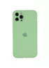 Чехол Silicone Case Full Camera Protective (AA) для Apple iPhone 14 Pro Max (6.7") Мятный / Mint