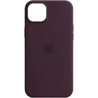 Чехол Silicone case (AAA) full with Magsafe для Apple iPhone 14 Pro Max (6.7") Фиолетовый / Elderberry