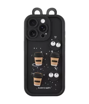 Чохол TPU Toys Case with Ears для Apple iPhone 14 Pro Max (6.7") Black