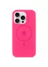 Чехол Silicone Case Full Protective (AA) with MagSafe для Apple iPhone 14 Pro Max (6.7") Розовый / Barbie pink