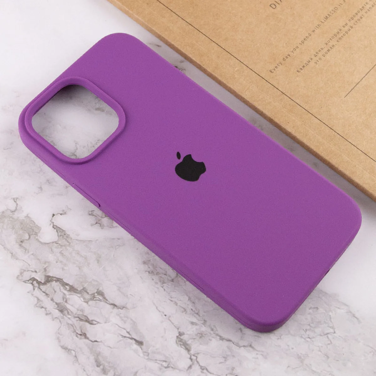 Чехол Silicone Case Full Protective (AA) для Apple iPhone 14 Pro Max (6.7") Фиолетовый / Grape