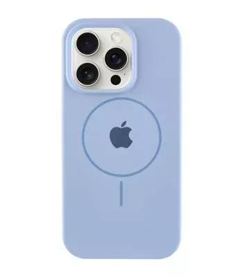 Чохол Silicone Case Full Protective (AA) with MagSafe для Apple iPhone 14 Pro Max (6.7") Синій / Lilac Blue