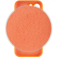 Чехол Silicone Case Full Camera Protective (AA) для Apple iPhone 14 Pro Max (6.7") Оранжевый / Kumquat
