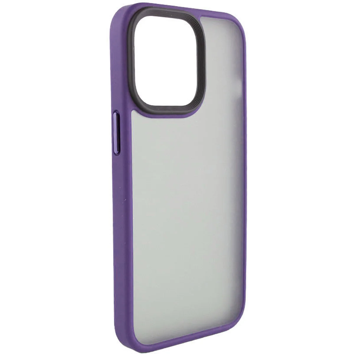 TPU+PC чехол Metal Buttons для Apple iPhone 14 Pro Max (6.7") Темно-фиолетовый