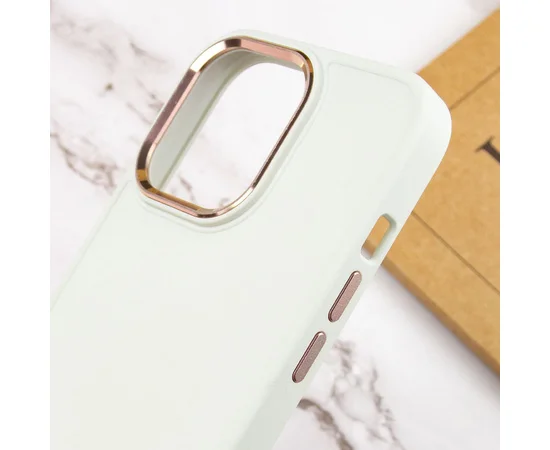 TPU чехол Bonbon Metal Style для Apple iPhone 14 Pro Max (6.7") Белый / White