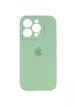 Чехол Silicone Case Full Camera Protective (AA) для Apple iPhone 14 Pro Max (6.7") Зеленый / Pistachio / PVH