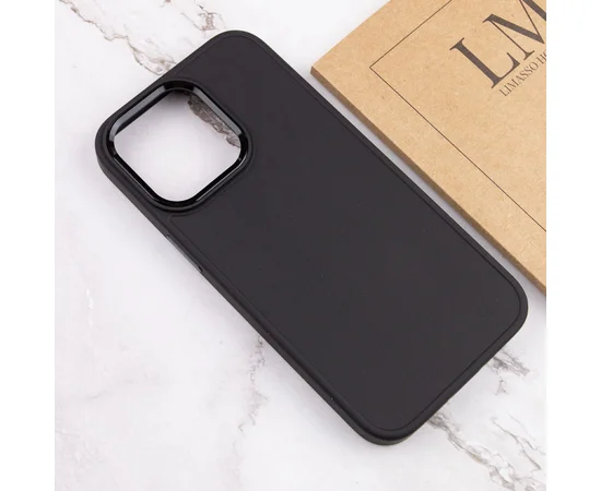 TPU чехол Bonbon Metal Style для Apple iPhone 14 Pro Max (6.7") Черный / Black