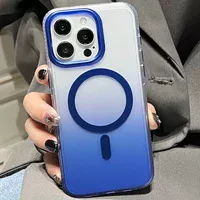 Чехол TPU+PC Shadow with MagSafe для Apple iPhone 14 Pro Max (6.7") Blue