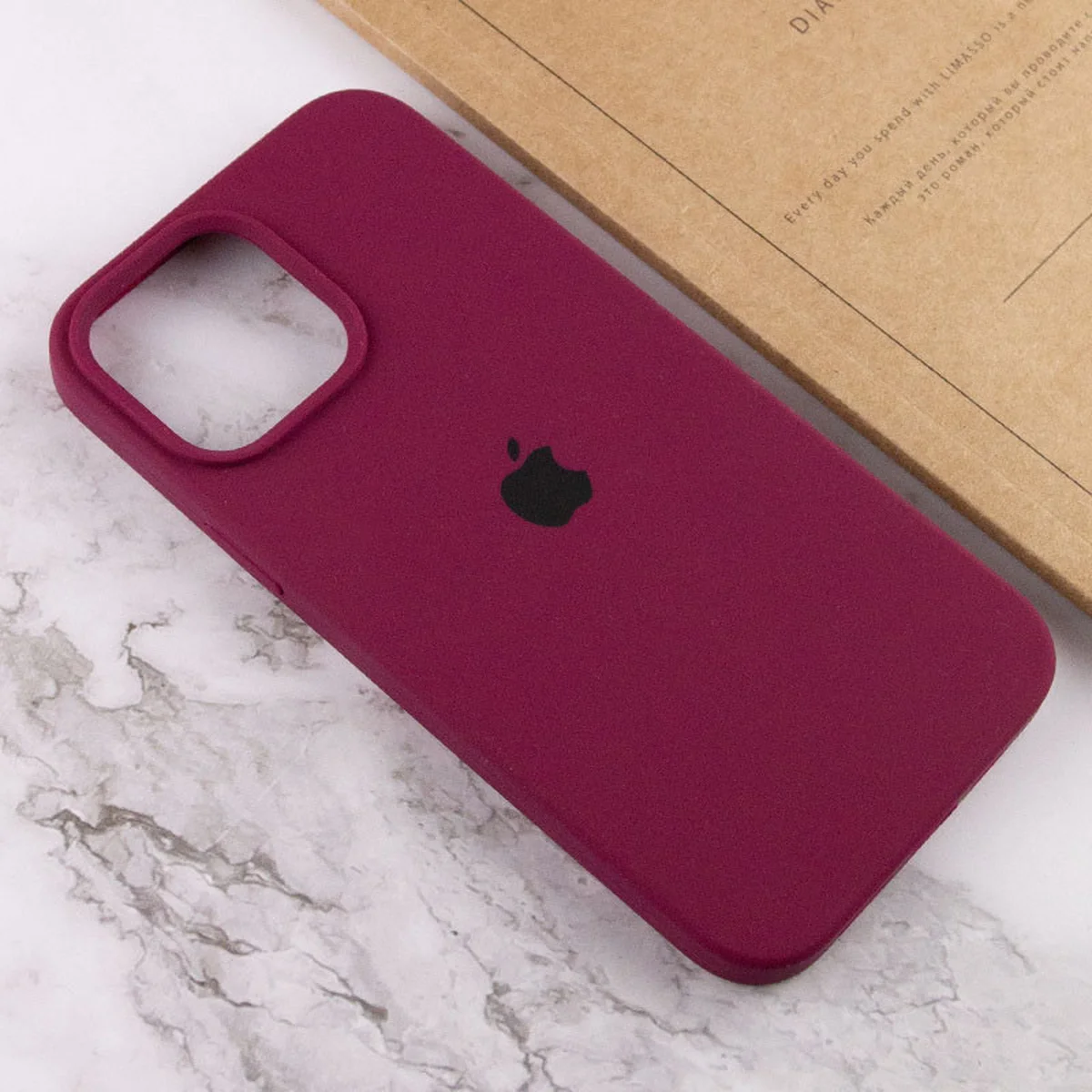 Чохол Silicone Case Full Protective (AA) для Apple iPhone 14 Pro Max (6.7") Бордовий / Maroon