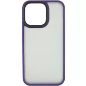 TPU+PC чохол Metal Buttons для Apple iPhone 14 Pro Max (6.7") Темно-фіолетовий