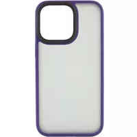 TPU+PC чехол Metal Buttons для Apple iPhone 14 Pro Max (6.7") Темно-фиолетовый