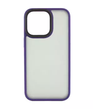 TPU+PC чохол Metal Buttons для Apple iPhone 14 Pro Max (6.7") Темно-фіолетовий