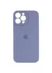 Чехол Silicone Case Full Camera Protective (AA) для Apple iPhone 14 Pro Max (6.7") Серый / Lavender Gray