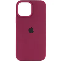 Чохол Silicone Case Full Protective (AA) для Apple iPhone 14 Pro Max (6.7") Бордовий / Maroon