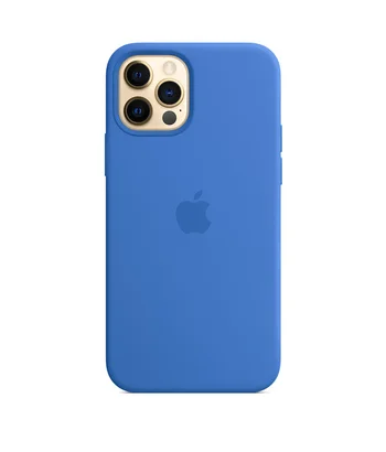 Чохол Silicone Case Full Protective (AA) для Apple iPhone 14 Pro Max (6.7") Синій / Capri Blue