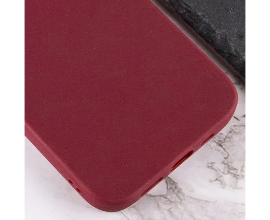Силиконовый чехол Candy для Apple iPhone 14 Pro Max (6.7") Бордовый