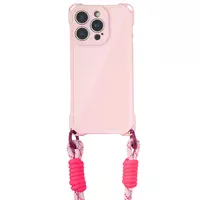 Чехол TPU CrossBody with straps для Apple iPhone 14 Pro Max (6.7") Pink