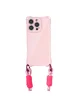 Чехол TPU CrossBody with straps для Apple iPhone 14 Pro Max (6.7") Pink