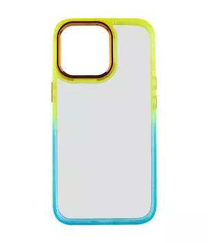 Чохол TPU+PC Fresh sip series для Apple iPhone 14 Pro Max (6.7") Бірюзовий / Помаранчевий