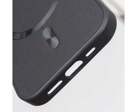 Кожаный чехол SnapCase with MagSafe для Apple iPhone 14 Pro Max (6.7") Black