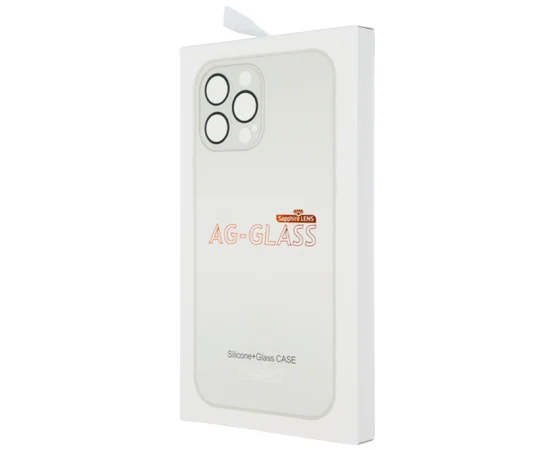 Чохол TPU+Glass Sapphire matte case для Apple iPhone 14 Pro Max (6.7") Pearly White