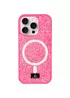 TPU чохол Bling World Rock Diamond with MagSafe для Apple iPhone 14 Pro Max (6.7") Rose 